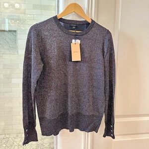 Halogen Evening Charcoal Crewneck Sweater